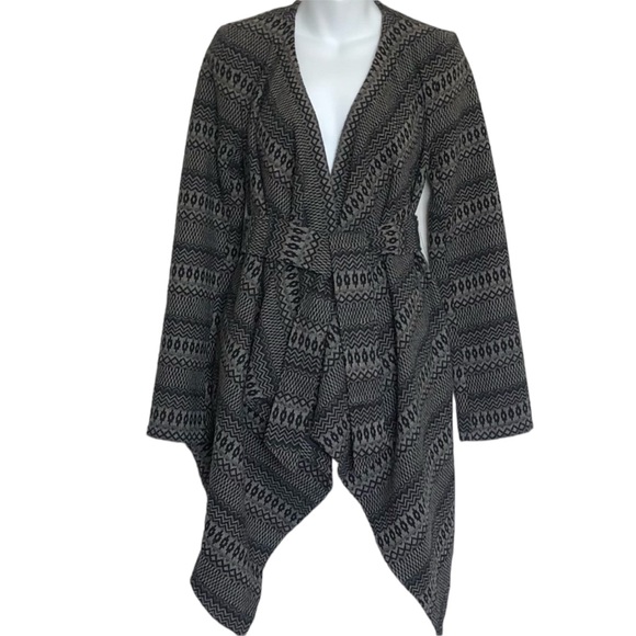 Jack By BB Dakota Women’s Wool Blend Kimmy Dark Grey Sweater Jacket Sz S - Picture 4 of 10